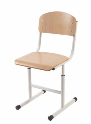 Т-подіб. учн. стілець АНШАР ГРУП (190169HPL), рост.гр. №5-7 (опція рег№4). квадрат. труба підвищен. міцності, рег. глибин. та вис. сидін. з покрит. пластик. HPL